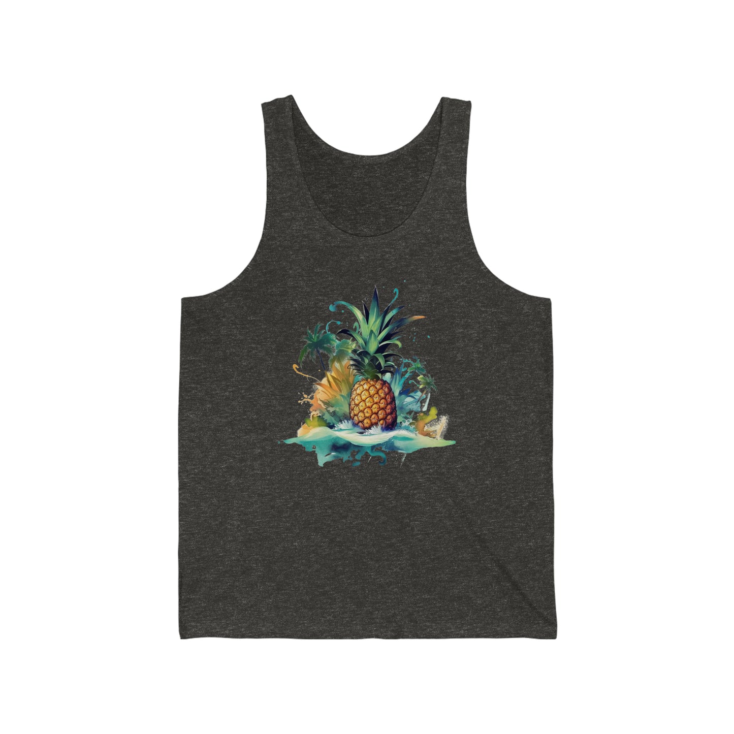 pineapple tropical explosion tank top
