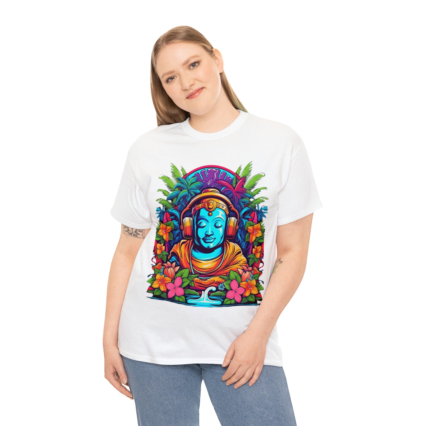 Budhist island shirt, Tiki Steez Buddha chill tshirt,