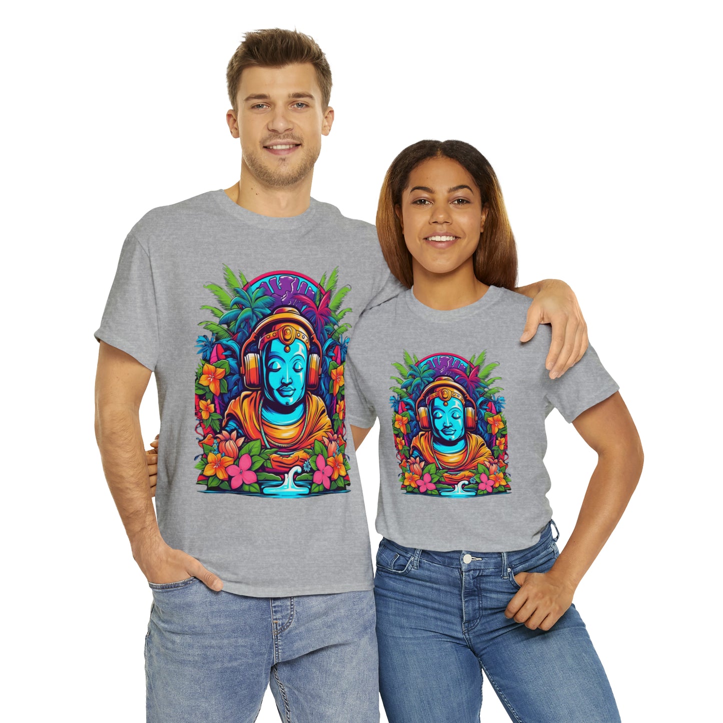 Budhist island shirt, Tiki Steez Buddha chill tshirt,