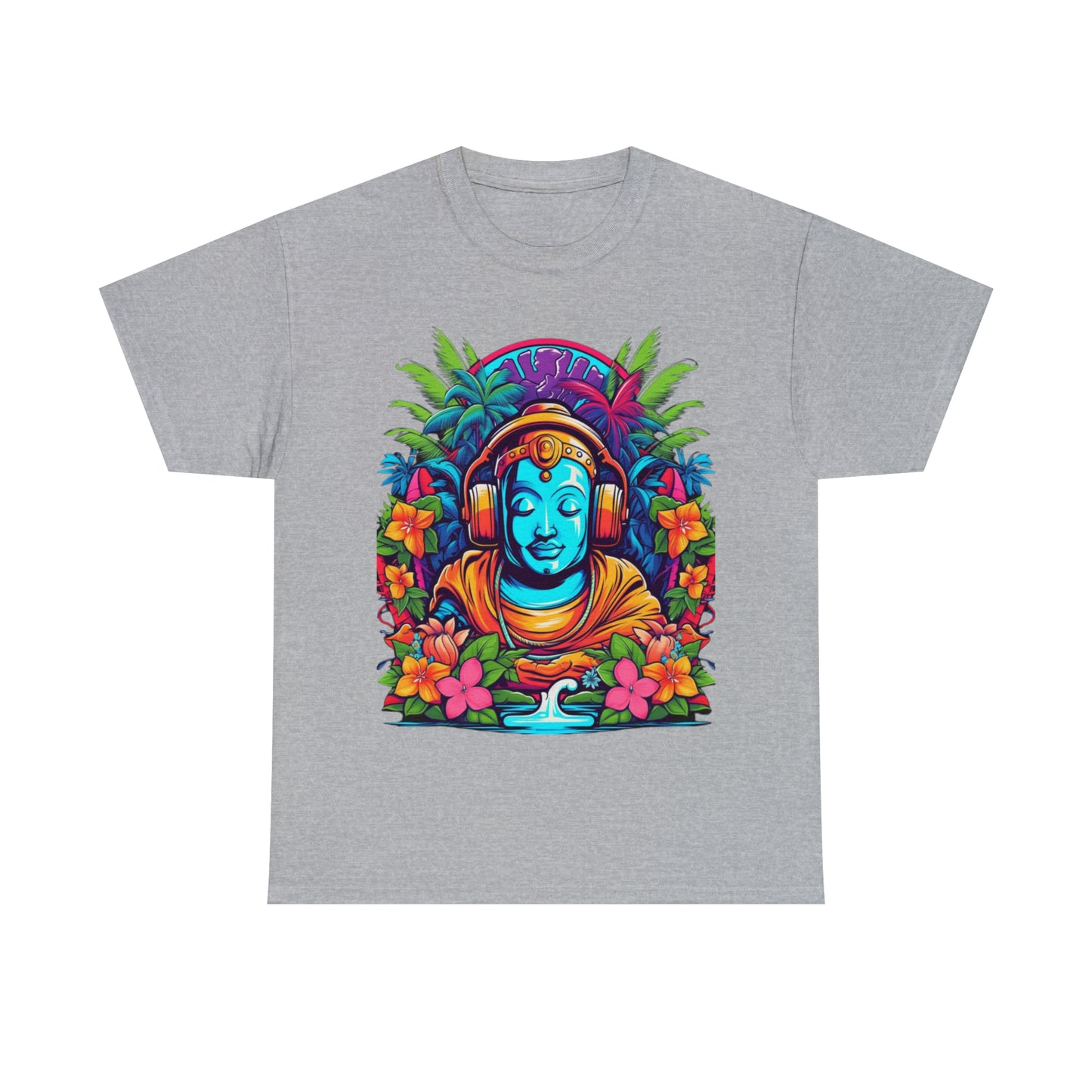 Budhist island shirt, Tiki Steez Buddha chill tshirt,