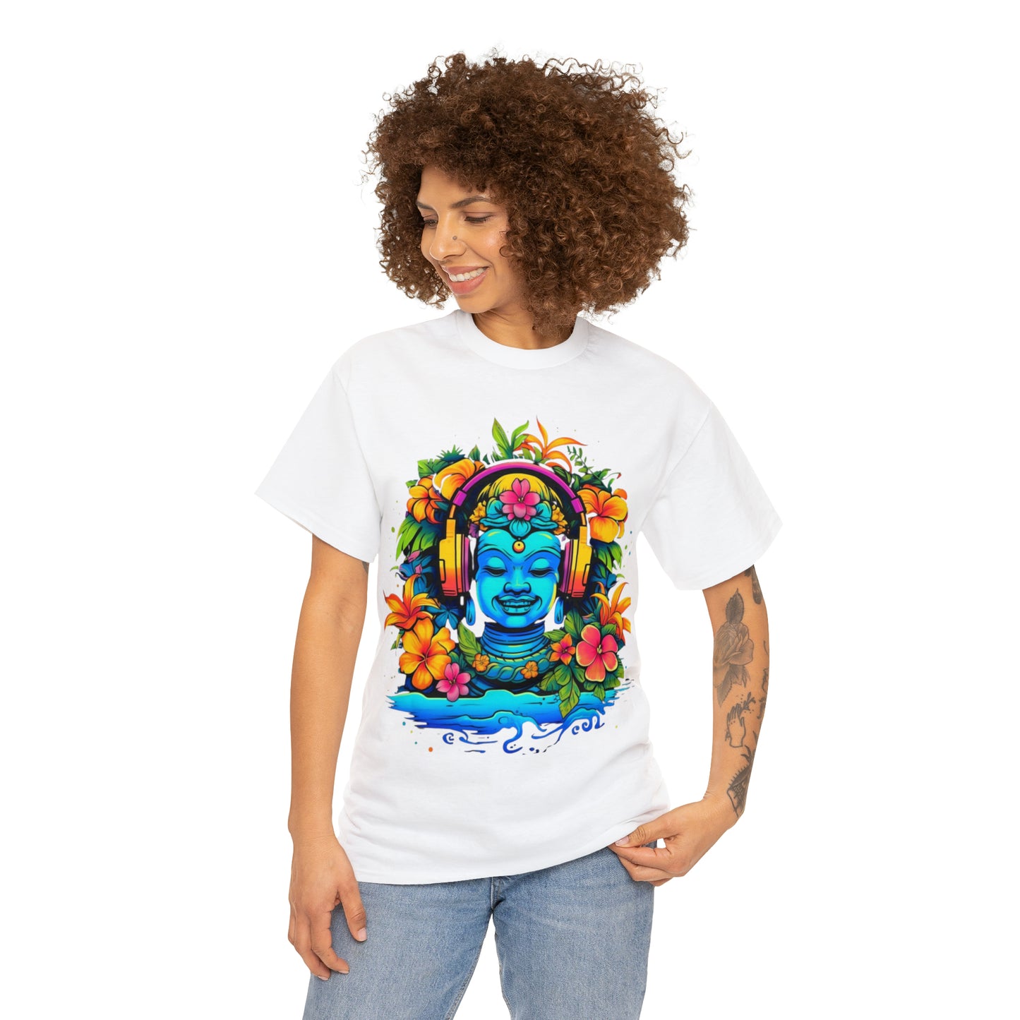 Buddah music island tshirt, Tiki Steez shirt