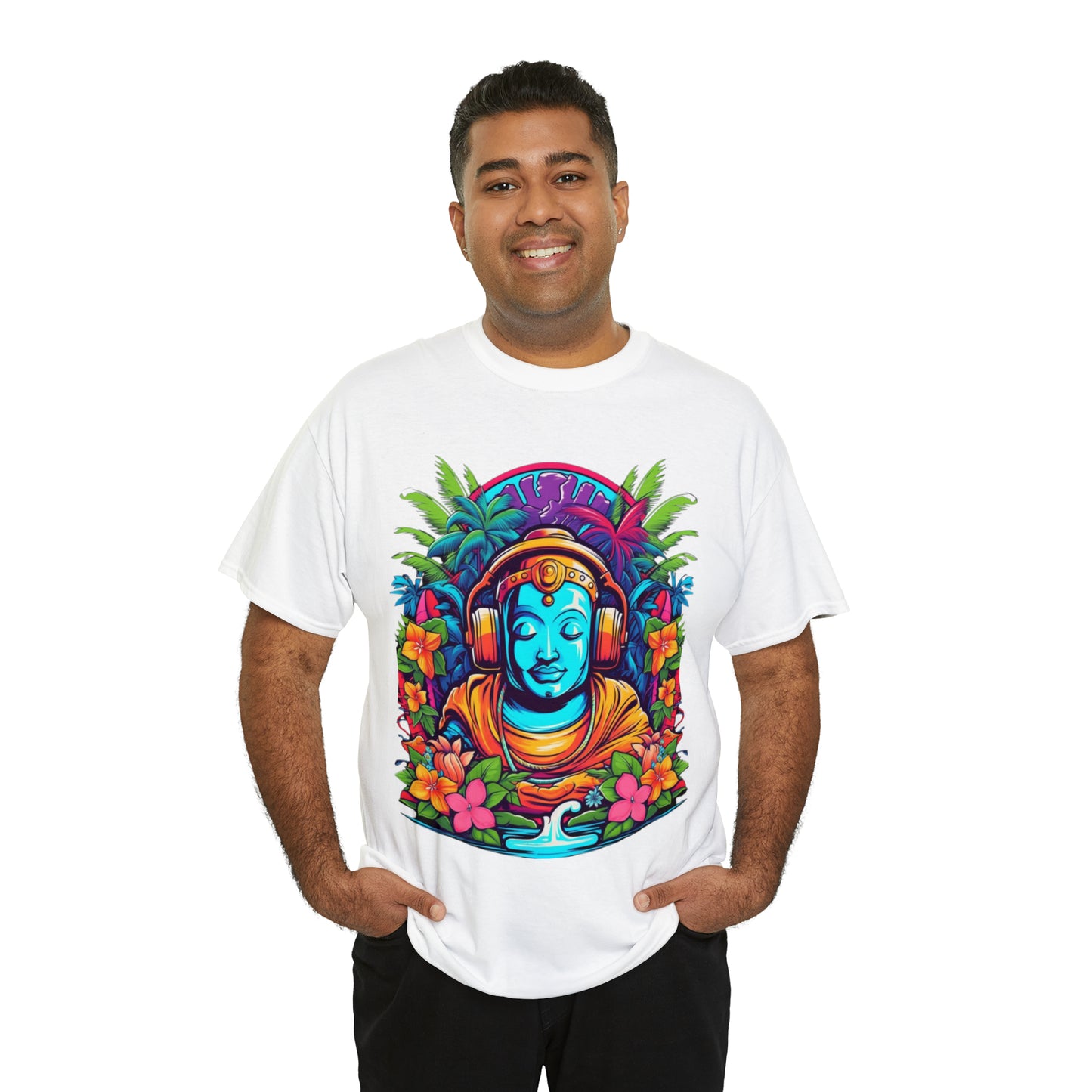 Budhist island shirt, Tiki Steez Buddha chill tshirt,