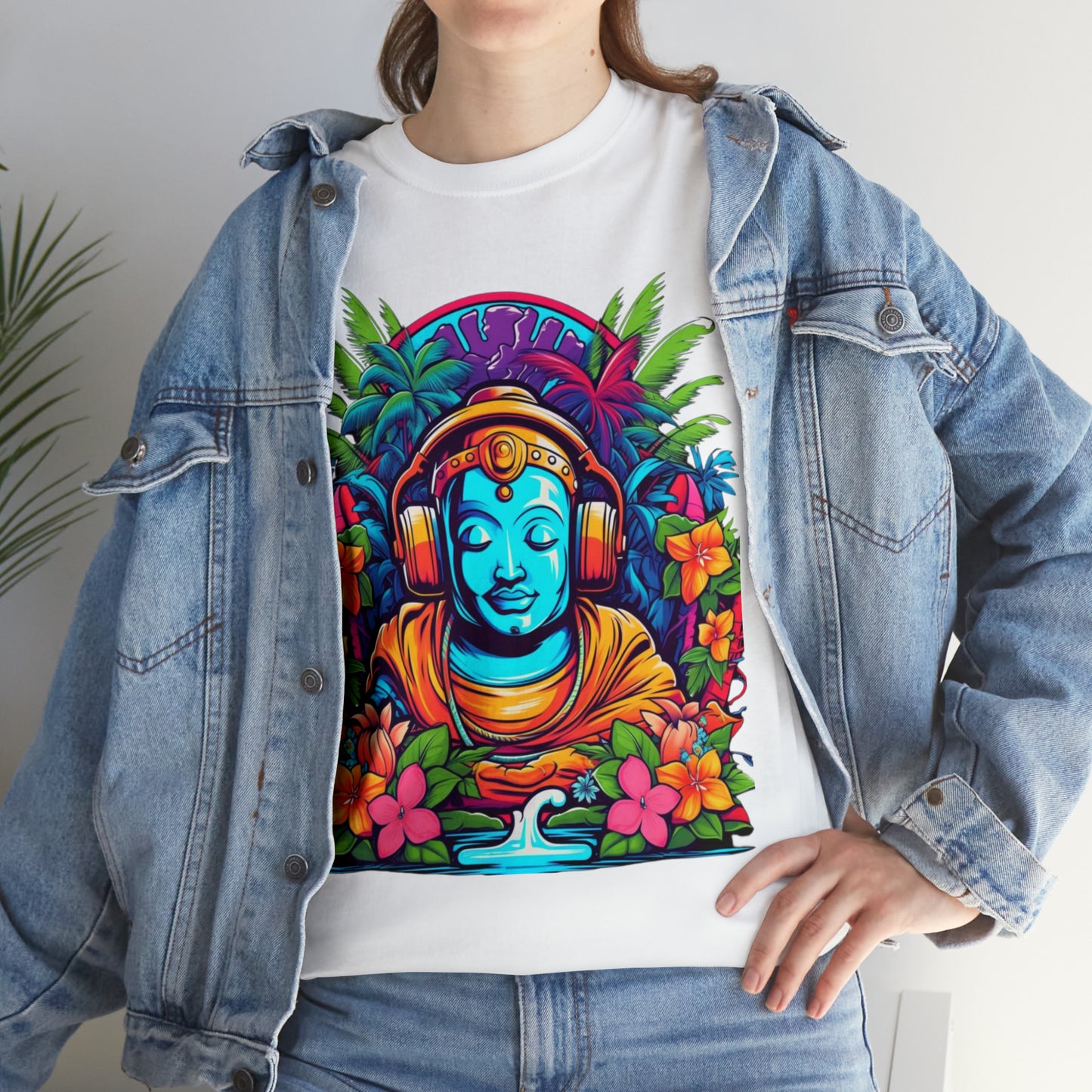 Budhist island shirt, Tiki Steez Buddha chill tshirt,