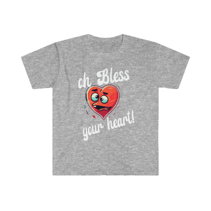 Oh bless your heart novelty t-shirt. sarcastic funny shirt, humorous gift for everyone.