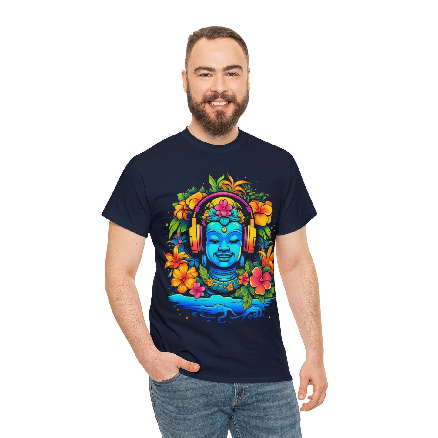 Buddah music island tshirt, Tiki Steez shirt