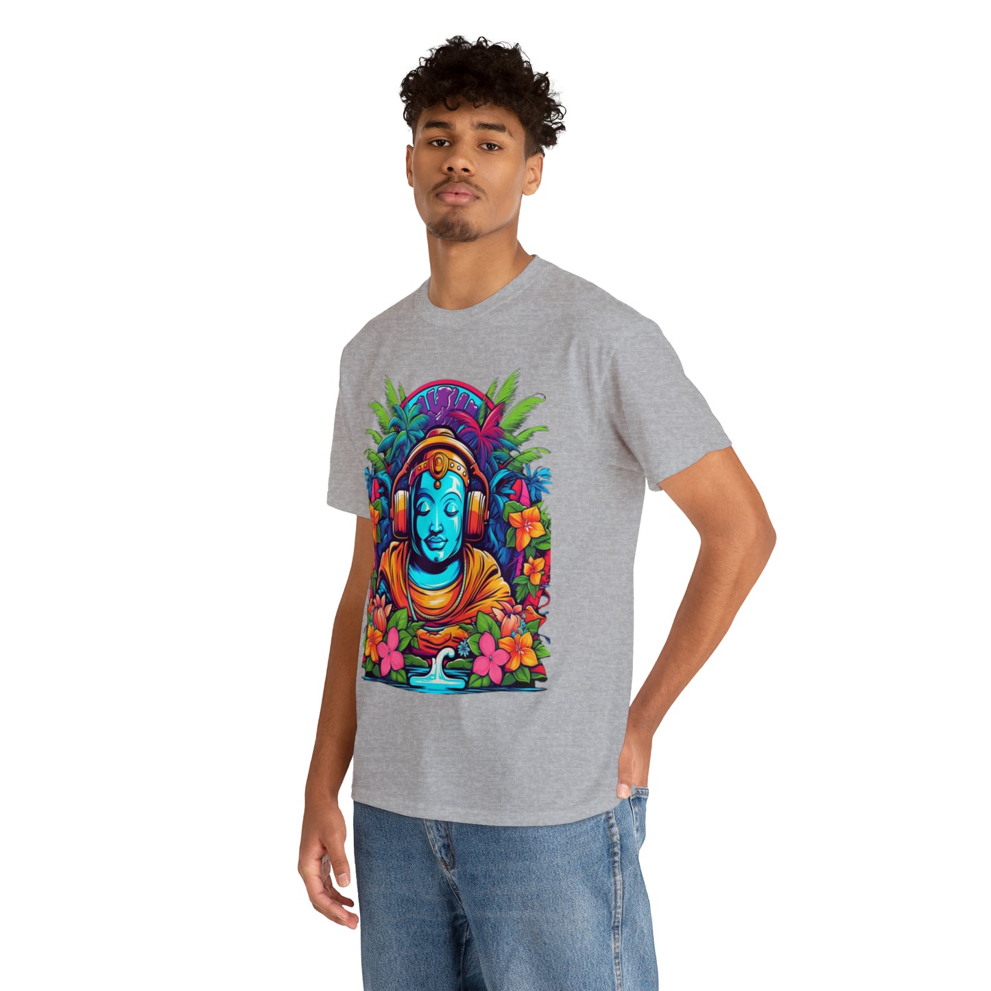 Budhist island shirt, Tiki Steez Buddha chill tshirt,