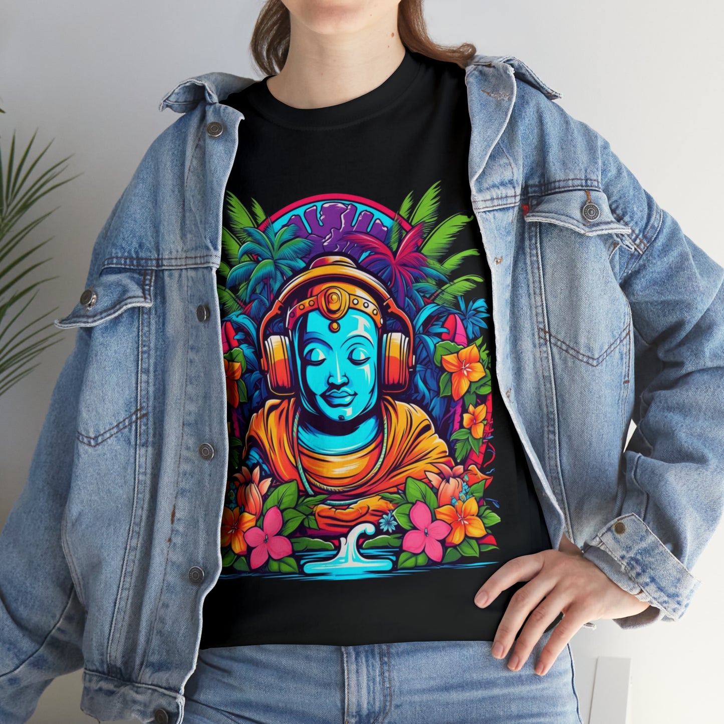 Budhist island shirt, Tiki Steez Buddha chill tshirt,