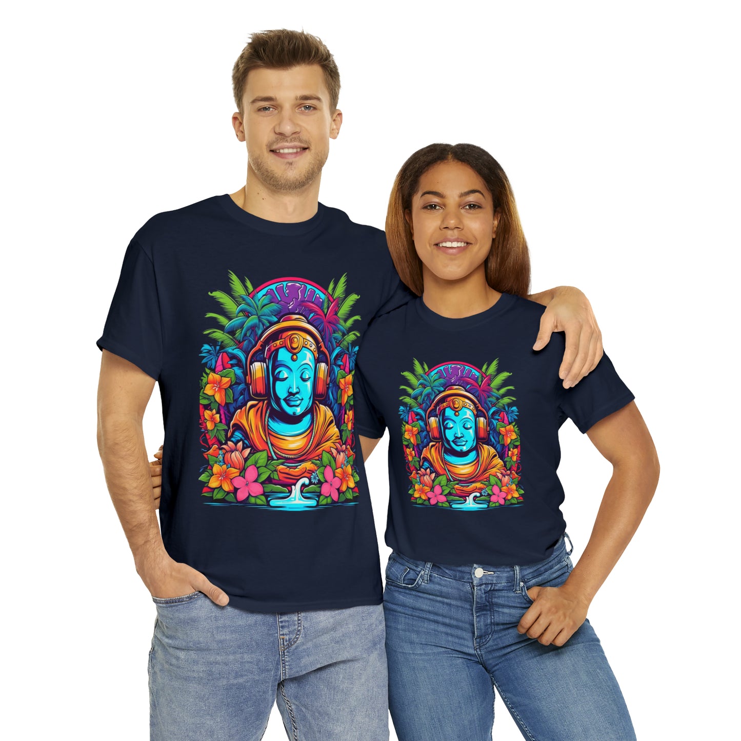 Budhist island shirt, Tiki Steez Buddha chill tshirt,