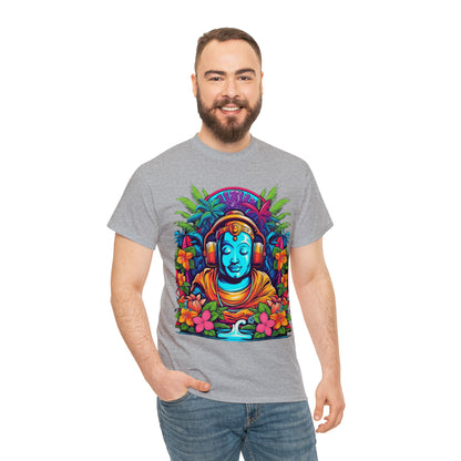 Budhist island shirt, Tiki Steez Buddha chill tshirt,