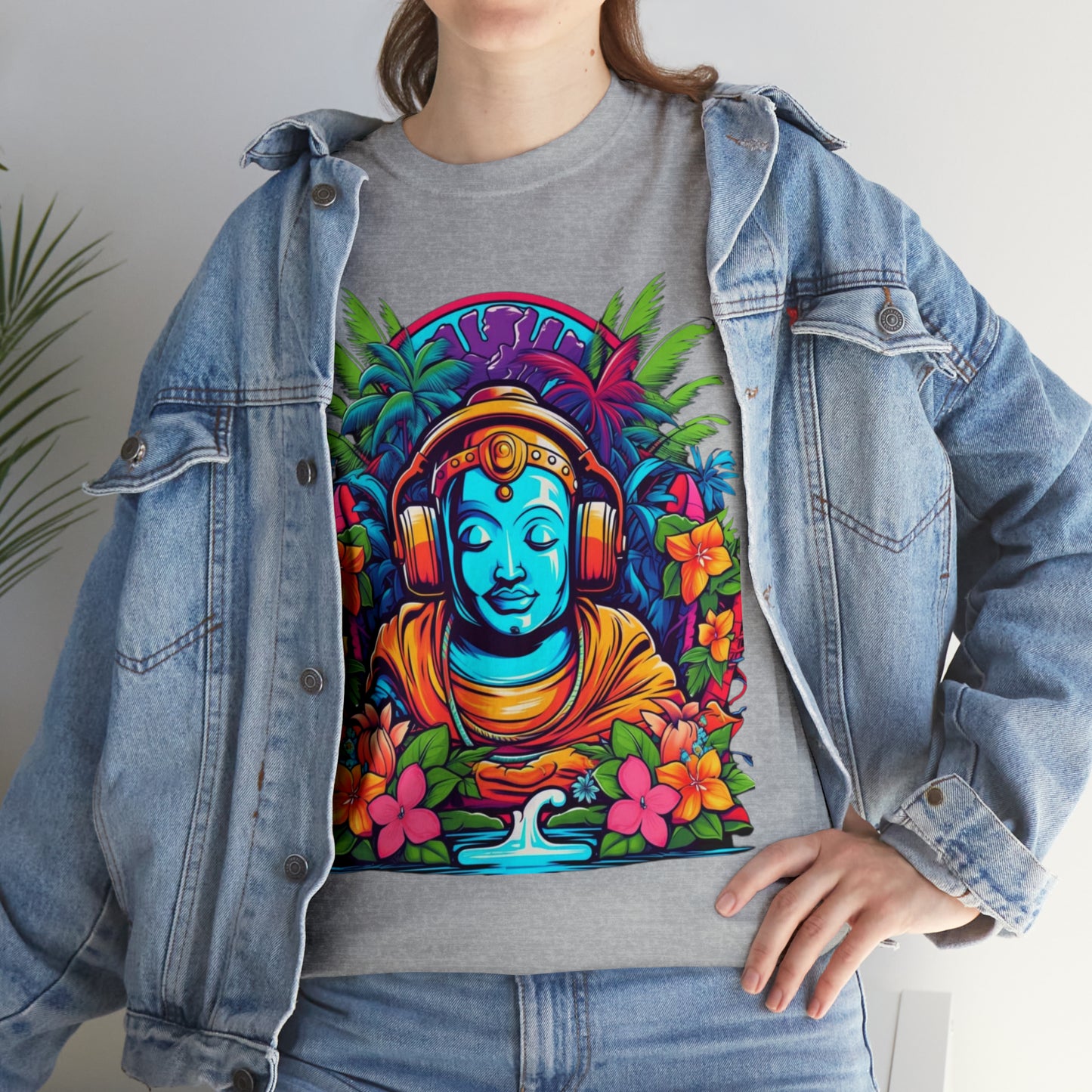 Budhist island shirt, Tiki Steez Buddha chill tshirt,