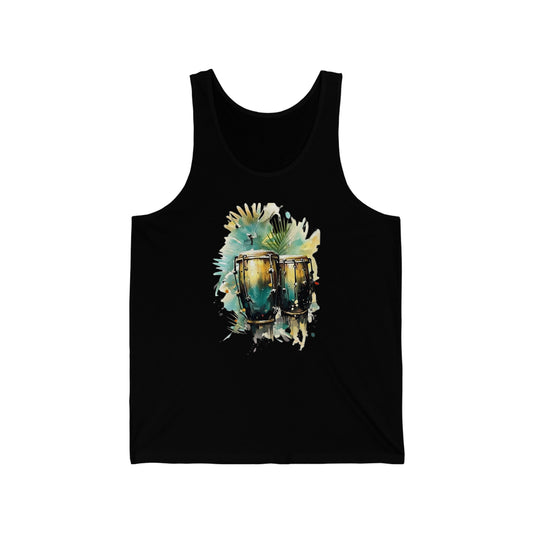 tropical drums in paradise tank top