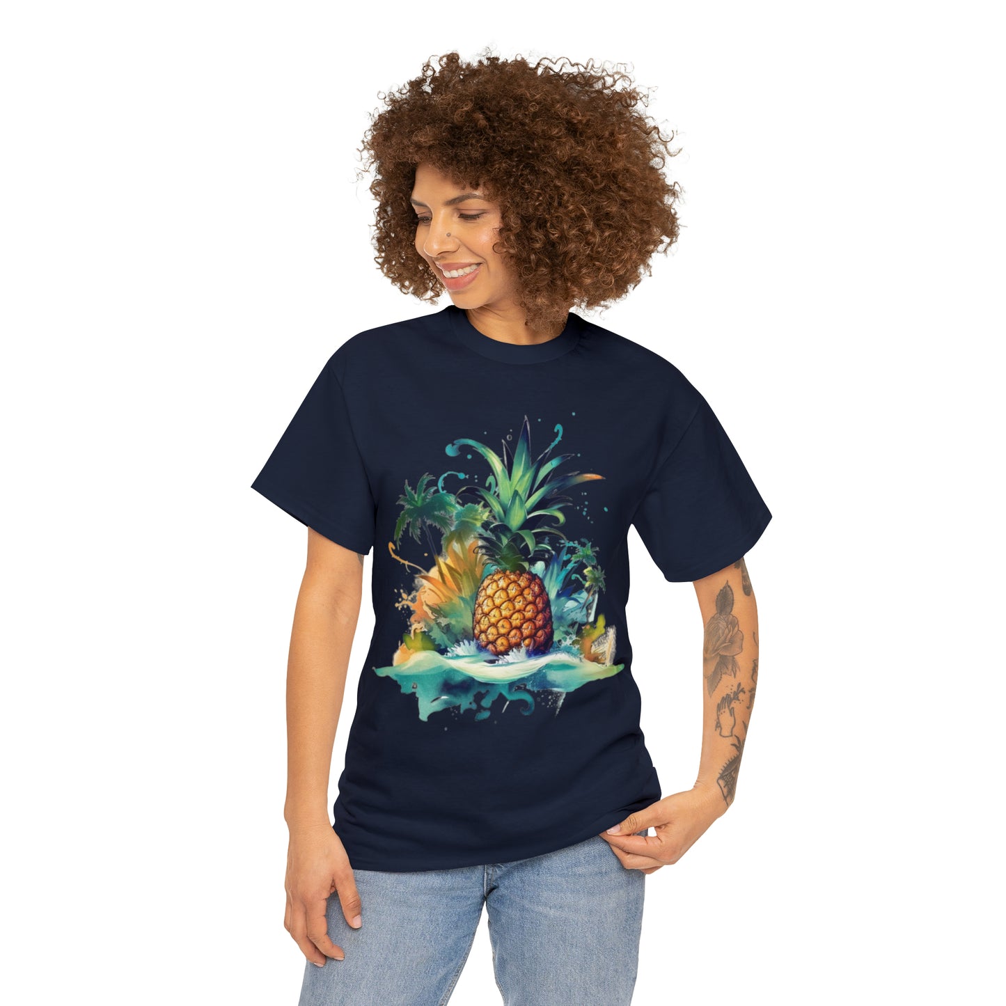 tropical pineapple explosion t shirt