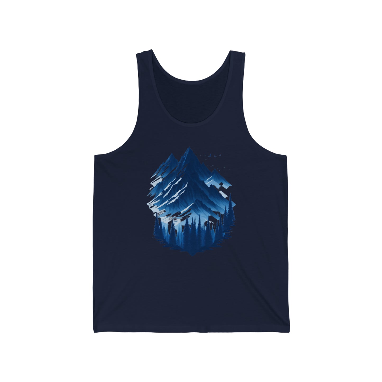 blue mountain range tank top