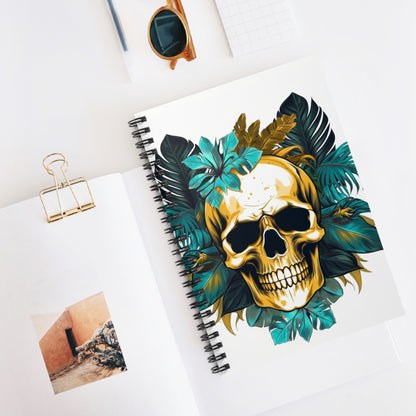 Tropical skull Spiral Notebook - Ruled Line